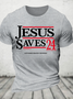 Jesus Saves 24 Lets Make Heaven Crowded Cotton T-Shirt