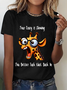 Your Crazy Is Showing, You Better Tuck That Back In Funny Giraffe Cotton T-Shirt