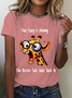 Your Crazy Is Showing, You Better Tuck That Back In Funny Giraffe Cotton T-Shirt