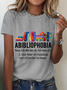 Abibliophobia The Fear Of Running Out Of Books To Read Book Lover Cotton T-Shirt