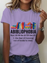 Abibliophobia The Fear Of Running Out Of Books To Read Book Lover Cotton T-Shirt