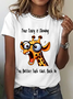 Your Crazy Is Showing, You Better Tuck That Back In Funny Giraffe Cotton T-Shirt