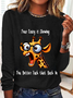 Your Crazy Is Showing, You Better Tuck That Back In Funny Giraffe Casual Long Sleeve Shirt