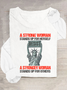 A Strong Woman Casual Long Sleeve Shirt