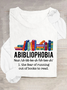 Abibliophobia The Fear Of Running Out Of Books To Read Book Lover Casual Long Sleeve Shirt