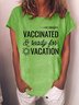 Vaccinated And Ready To Travel Graphic T Shirt