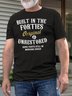 Men's Funny Text Letters Built In The Forties T-shirt