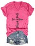 Women's Faith Hope Love Blessed V-Neck T-Shirt