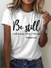 Womens Be Still Short Sleeve T-Shirt