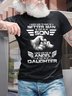 I Asked God To Make Me A Better Man Son Angel Daughter Men's T-Shirt