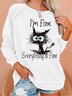 I'm Fine Everything Is Fine Women's Sweatshirt