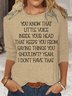 Womens Little Voice Inside Your Head Top