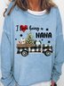 Nana Christmas Gift I Love Being A Nana Womens Sweatshirt