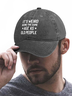 Men’s It’s Weird Being The Same Age As Old People Regular Fit Adjustable Denim Hat