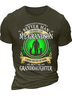 Men's I Asked God To Make Me A Better Man T-shirt, Perfect Gift For Grandpa Shamrock St Patricks Day Casual  Letters T-Shirt