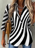 Casual Geometric Blouse