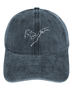 Men’s Dog Fist Bump Casual Regular Fit Adjustable Denim Hat