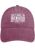 Men's /Women's  that's what i do i fix things and i know things  Denim Hat