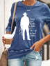 Women‘s Funny Word Every Girl Needs A Little Rip In Her Jeans Text Letters Sweatshirt