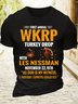 Men’s Cotton First Annual WKRP Turkey Drop With Les Nessman November 22 1978 T-Shirt