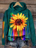 Floral Casual Hoodie Sweatshirt