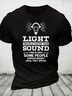 Light Travels Faster Than Sound Funny Cotton T-Shirt