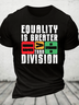 Equality Is Greater Than Division Cotton T-Shirt