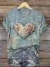 Floral Casual Crew Neck T-Shirt