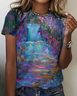 Abstract geometry Print T-Shirt