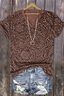 Casual V Neck Regular Fit T-Shirt