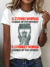 A Strong Woman Cotton T-Shirt